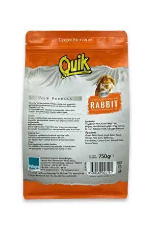 Quik Tavşan Yemi 750gr