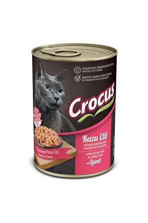 Yetişkin Kedi Kuzu Etli Yaş Mama 400g X 12 Adet