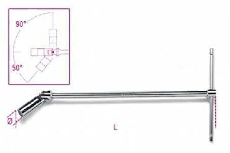 Beta 959 20.8 Mafsallı Buji Lokması Uzun 20,8mm 13/16''