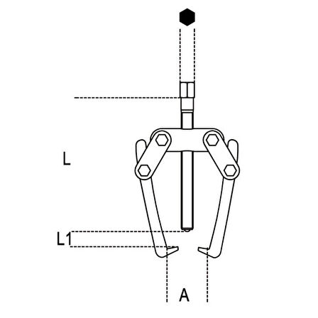 Beta 1515/1 İki Ayaklı Çektirme 60mm