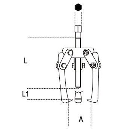 Beta 1516/1 Üç Ayaklı Çektirme 90 mm