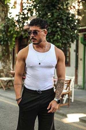 Outfitman Basıc Atlet Beyaz