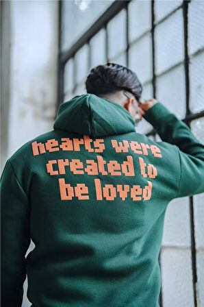 Erkek UNDERSTOOD Oversize Sweatshirt Koyu Yeşil