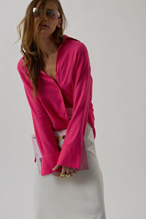 Oversize Keten Gömlek