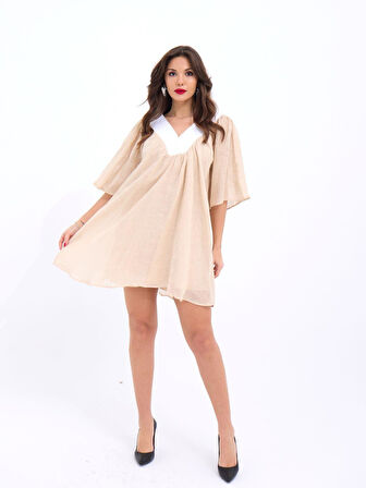 7009 ELBİSE-BEJ
