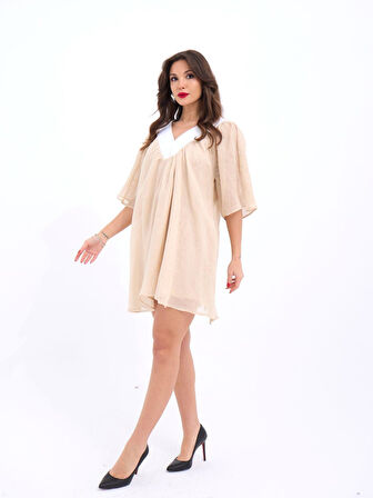 7009 ELBİSE-BEJ