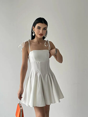 Clara Askılı Mini Elbise