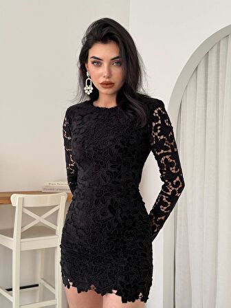 Suff Çiçek Detaylı Elbise