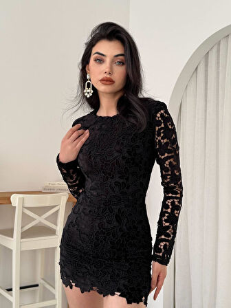 Suff Çiçek Detaylı Elbise