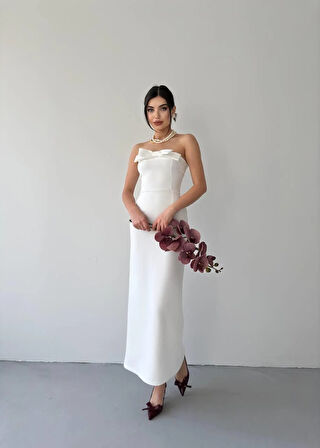 ÖNÜ KURDALELİ KAELM ELBİSE