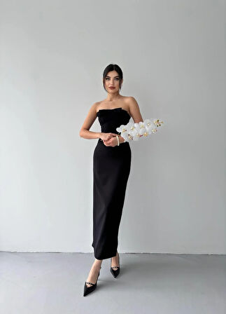 ÖNÜ KURDALELİ KAELM ELBİSE