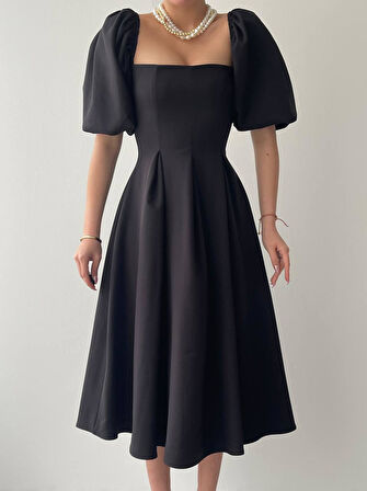 Benjamin Çan Etekli Midi Boy Elbise