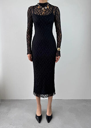 Vedo Çiçek Detaylı Elbise