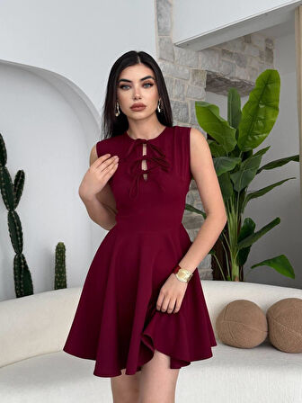 Perp Fiyonk Detaylı Elbise