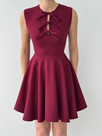 Perp Fiyonk Detaylı Elbise