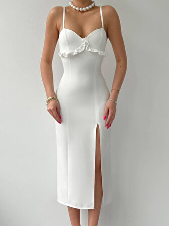 Papalia Sırt Detaylı Elbise