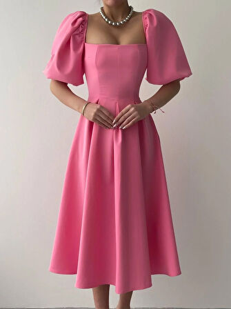 Benjamin Çan Etekli Midi Boy Elbise