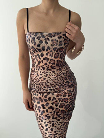 Kisha İp Askılı Elbise