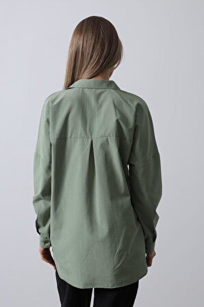 Uzun Kol Gömlek - Haki