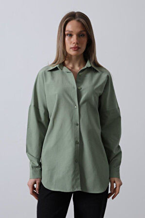 Uzun Kol Gömlek - Haki