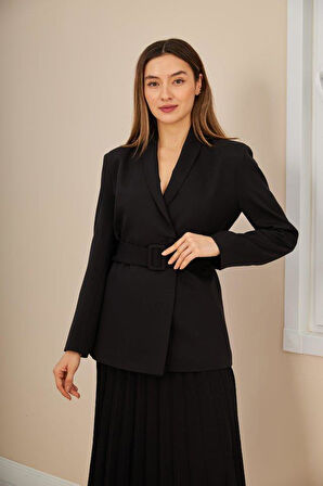 Siyah Atlas Etek Ve Pilise Takım