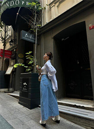 KOT ETEK PARÇALI UZUN ÖNDEN YIRTMAÇLI - Pembe