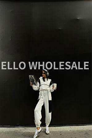 EŞOFMAN TAKIM PARÇALI - Beyaz