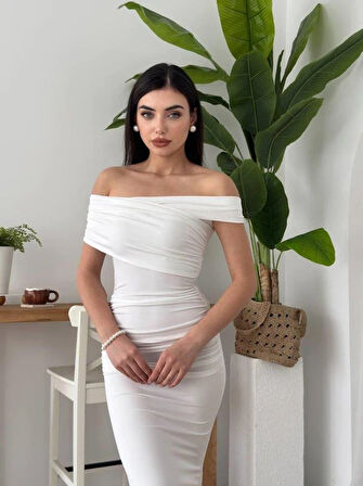 Dron Straplez Elbise