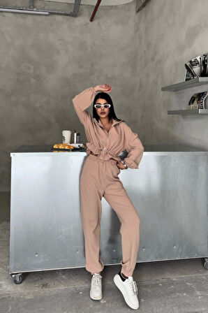 EŞOFMAN TAKIM GİFT KUMAŞ - Bej