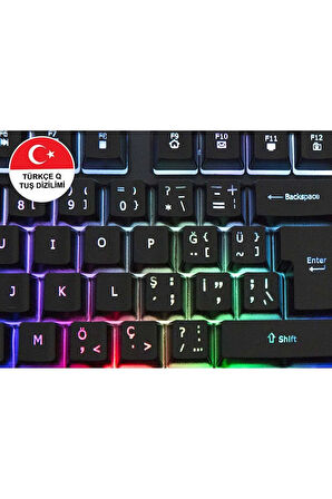 Kb-r800 Metafor Usb Rgb Aydınlatmalı Metal Yüzey Gaming Klavye