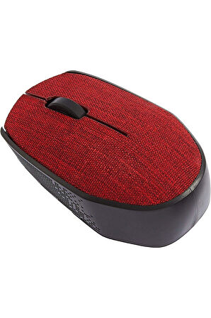 KM-218 Usb Kırmızı 2.4Ghz Kumaş Yüzey Kablosuz Mouse