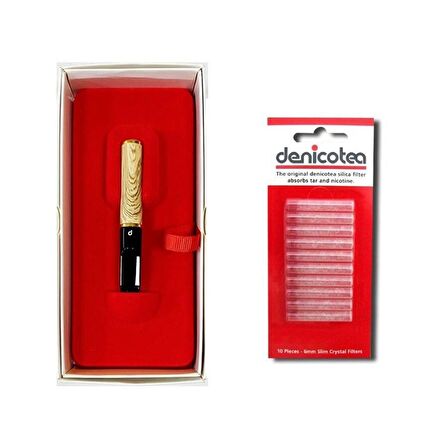 Denicotea Nice 25100 Karbon Filtreli 6m Lüks Sig.Ağızlığı S-Wood