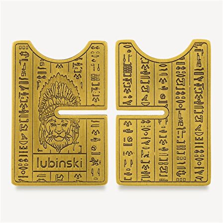 Lubinski Özel Kabartma Motifli Puro Sehpası Gold