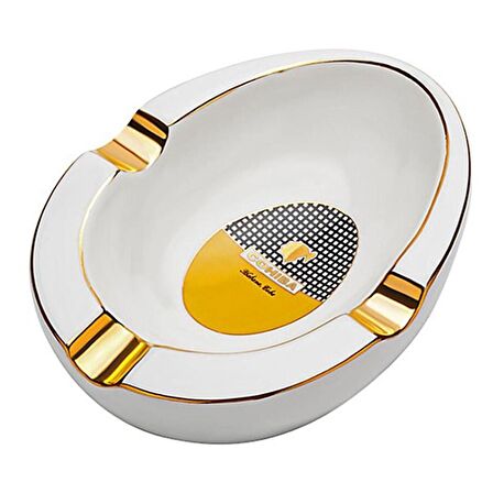 Cohiba Porselen Puro Küllüğü Beyaz/Gold 3lü