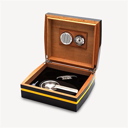 Cohiba Humidor Puro Kutusu Seti Black