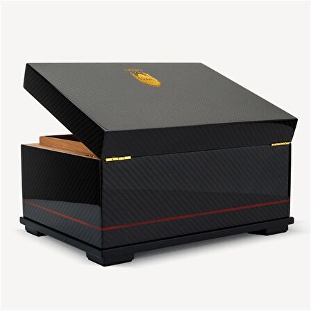 Lubinski Carbon Puro Kutusu Humidor İspanyol Sedir 50s