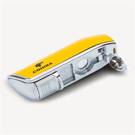 Cohiba Classic Üç Torch Delicili Puro Çakmağı Sarı
