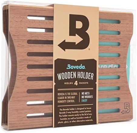 Boveda Ahşap Tutucu 4lü (Humidor Puro Kutusu İçi)