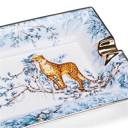 Lubinski Leopard Porselen Puro Küllüğü Gold 2li
