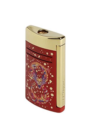 S.T. Dupont Maxijet Burgundy/Gold Year of The Dragon Puro Çakmağı 20176