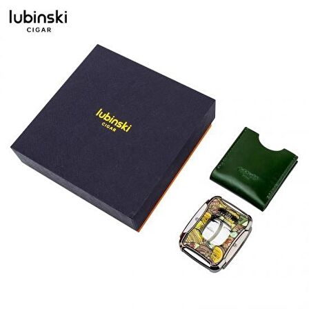 Lubinski Ancient Egypt Kılıflı Kare Puro Kesici (60Ring)