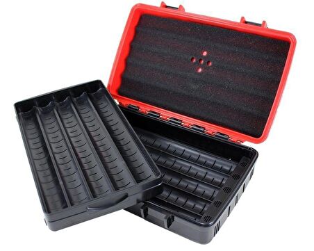 Lubinski Seyahat Tipi Puro Kutusu Humidor Kırmızı(10Cigar)