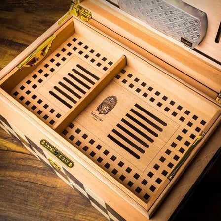 Lubinski Special Edt. Dama Desen Humidor Puro Kutusu 120s