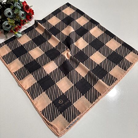 QUM Soft Pamuklu Eşarp Siyah-Vizyon LDY0306