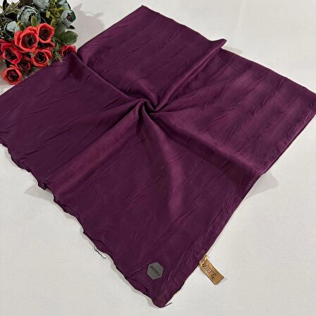 Bonjela Pliseli Bambu Eşarp Mor PBE0203