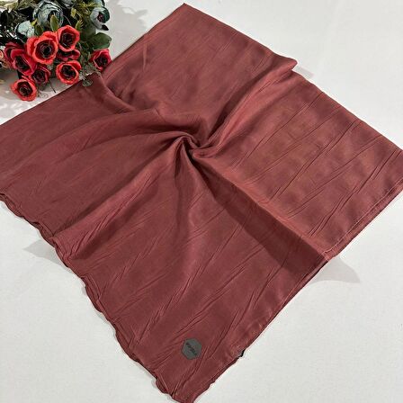 Bonjela Pliseli Bambu Eşarp Kiremit PBE0215