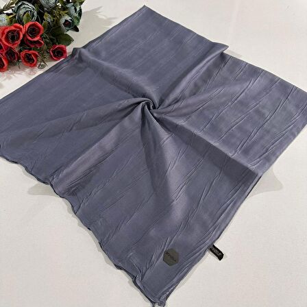 Bonjela Pliseli Bambu Eşarp Füme PBE0219