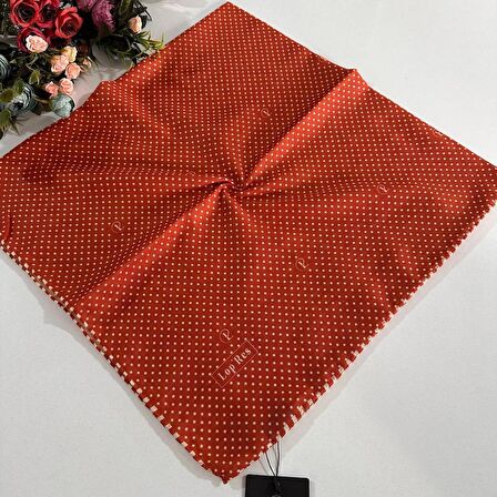Lop'Res Soft Pamuklu Eşarp Turuncu LDL4313