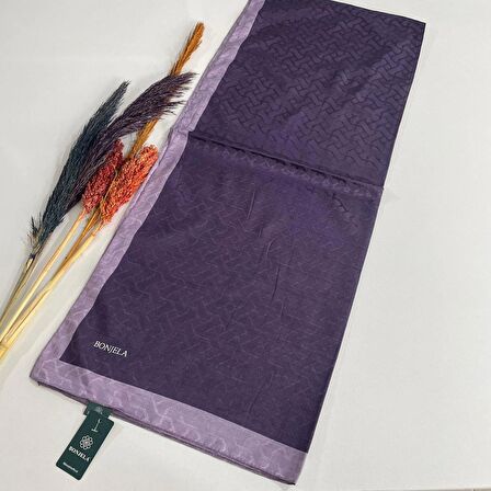 Bonjela Monogram Şal Mor-Lila JZ0306