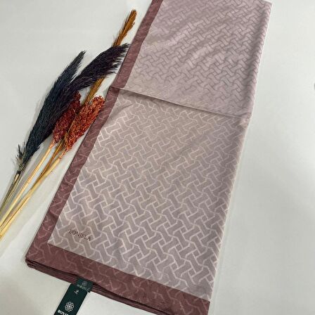 Bonjela Monogram Şal Soft Pudra-Gül Kurusu JZ0308